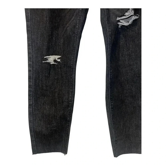 Old Navy Black High Rise Rockstar Super Skinny Jeans, Sz 10 - Picture 4 of 7
